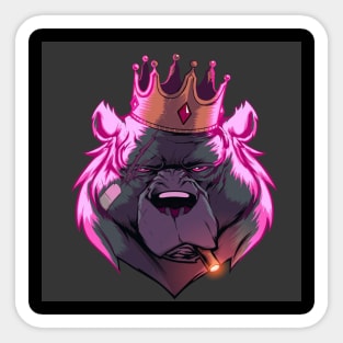 Bear king Sticker